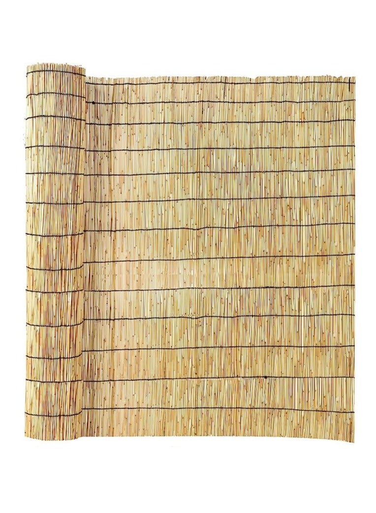 HOME TASTE Natural Bamboo Roll-Up Shade (100x200cm) – UV-Resistant Privacy Blind for Indoor/Outdoor Use, Tea Rooms & Decorative Windows  - Image 1