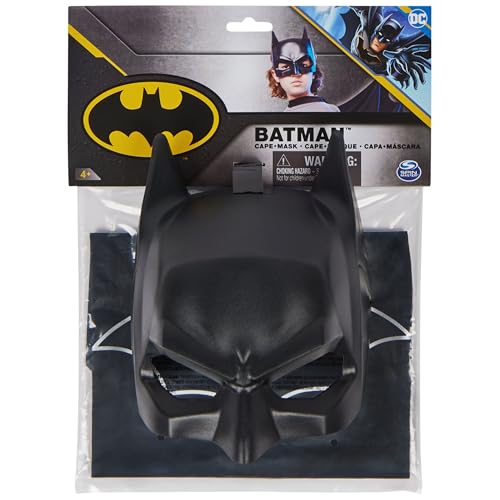 DC Comics BATMAN DC Comics, Cape and Mask Set, Super Hero Costume Accessories, Kids Roleplay for Boys and Girls Ages 4+ - Image 2