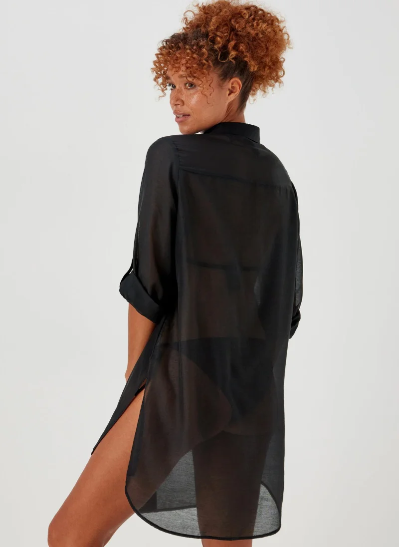 Matalan Black Beach Shirt