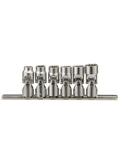 Genius Tools 6Pc 1 4 Dr Sae Universal Hand Socket Set 12 Point Us 206S