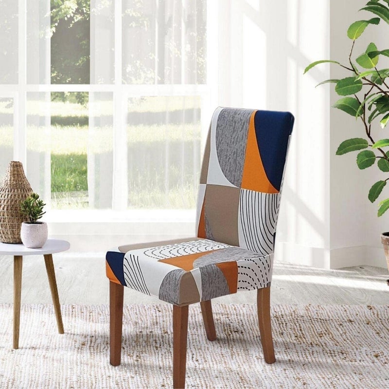 SPRINGRICO Chair Covers for Dining Room 6 Pack, Stretch Dining Chair Cover, Washable Spandex Kitchen Parsons Chair Slipcovers, Removable Seat Protector for Home or Party (Set of 6, Color Matrix) - Image 3