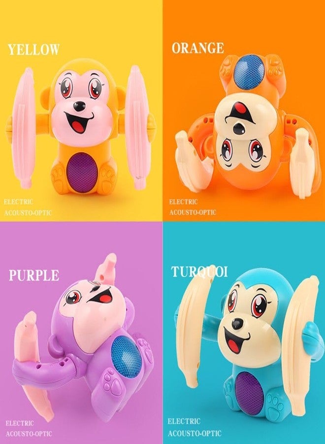 PANSHUB Voice and Touch-Controlled Rolling Monkey Toy - Flipping, Dancing, and Tumbling Banana Monkey with Light and Sound for Boys and Girls (Touch-Controlled Rolling Monkey) - Image 5