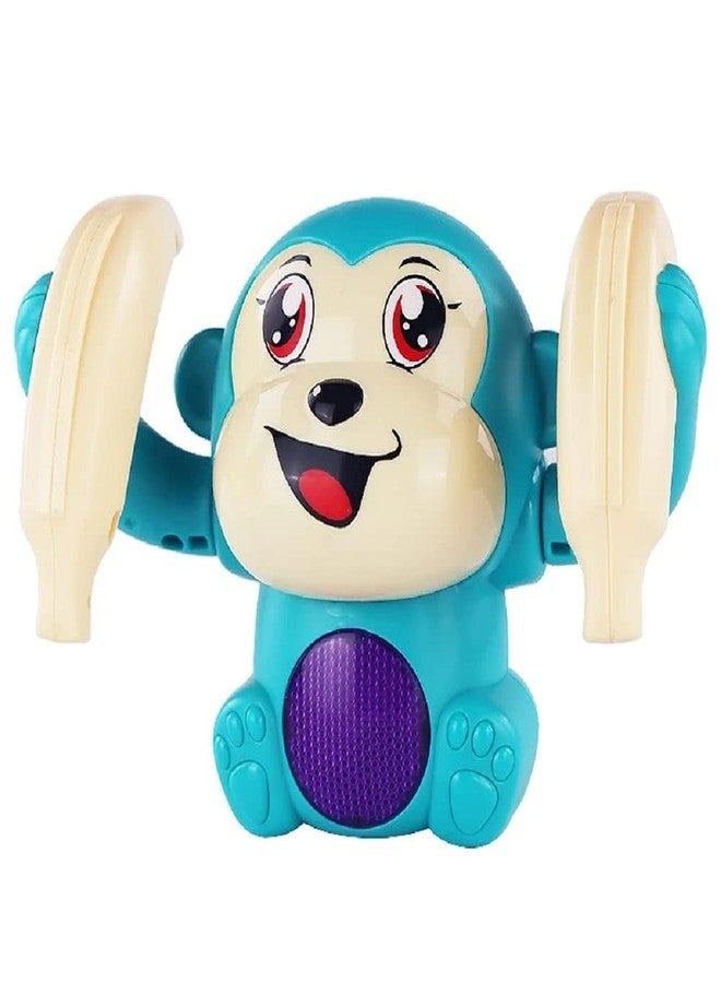 PANSHUB Voice and Touch-Controlled Rolling Monkey Toy - Flipping, Dancing, and Tumbling Banana Monkey with Light and Sound for Boys and Girls (Touch-Controlled Rolling Monkey) - Image 1