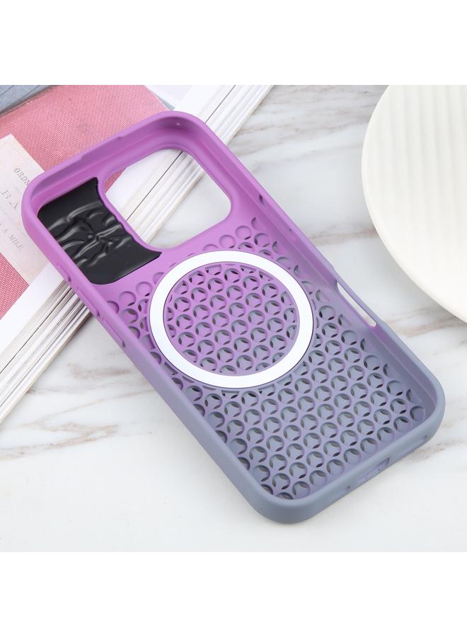 اس-توب جراب لهاتف iPhone 16 Pro Max بلون متدرج وغطاء هاتف MagSafe للعلاج بالروائح العطرية من Honeycomb - Image 3