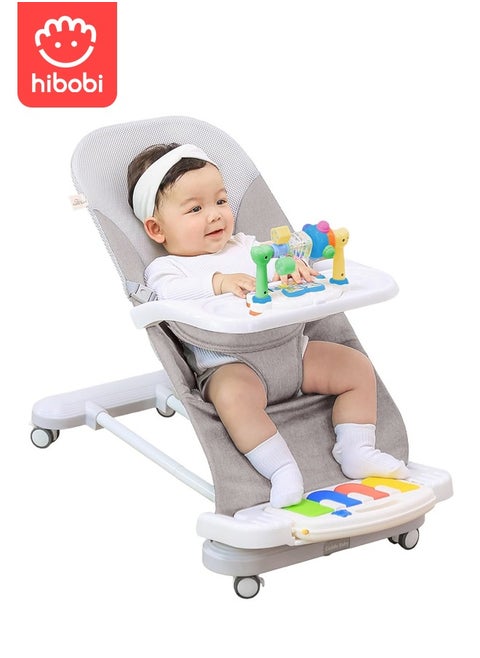 4 in 1 Multifunctional Baby Bounce Chair With 360° Rotatable Wheels