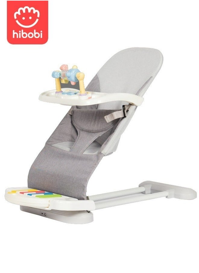hibobi - 4 in 1 Multifunctional Baby Bounce Chair With 360° Rotatable Wheels - Image 1