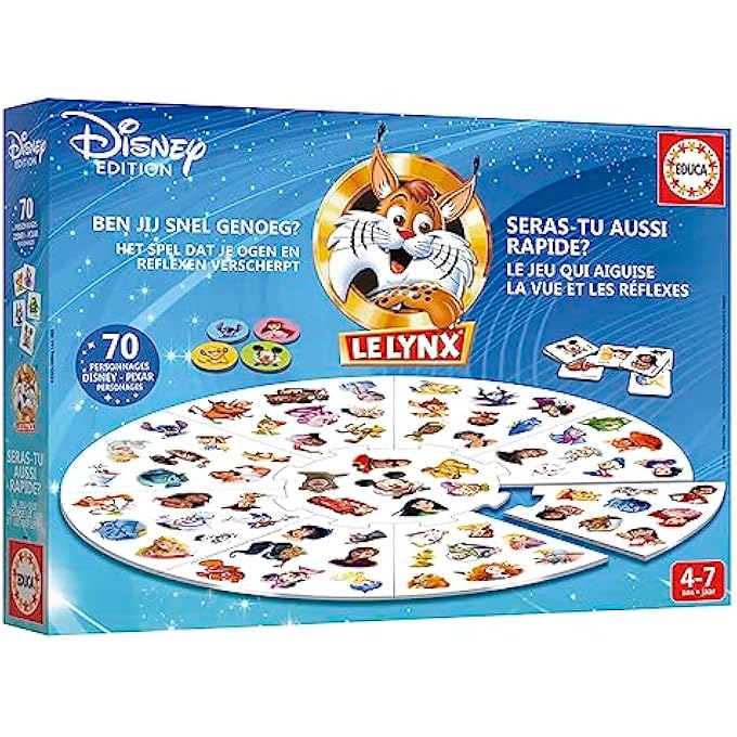 EDUCA Board Game  THE LYNX DISNEY 100  4 Players Age 4 - Image 4