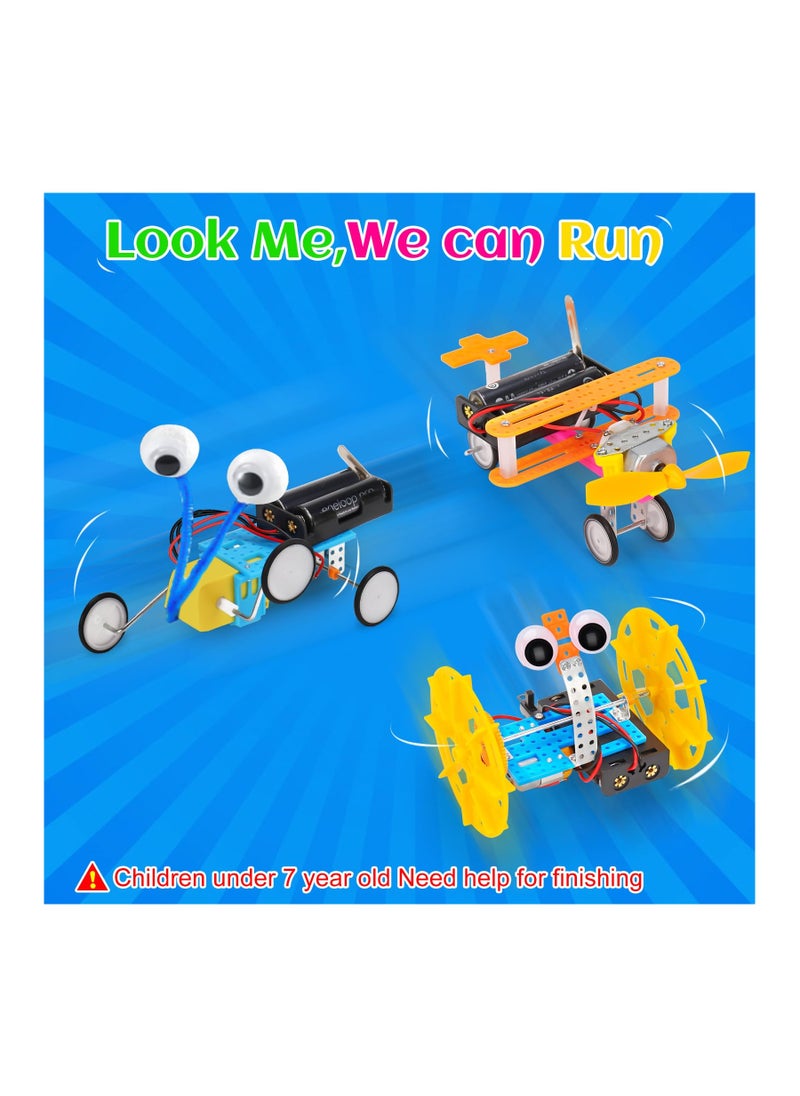 SYOSI - STEM Robotics Kit, 6 Set Science Experiments Project, Activities for Kids 6-8 8-12 Engineering Building Toy Electronic Motor Robot Craft for Boy 5 6 7 8 9 10 12+ Year Old Girl Gift Outdoor - Image 1