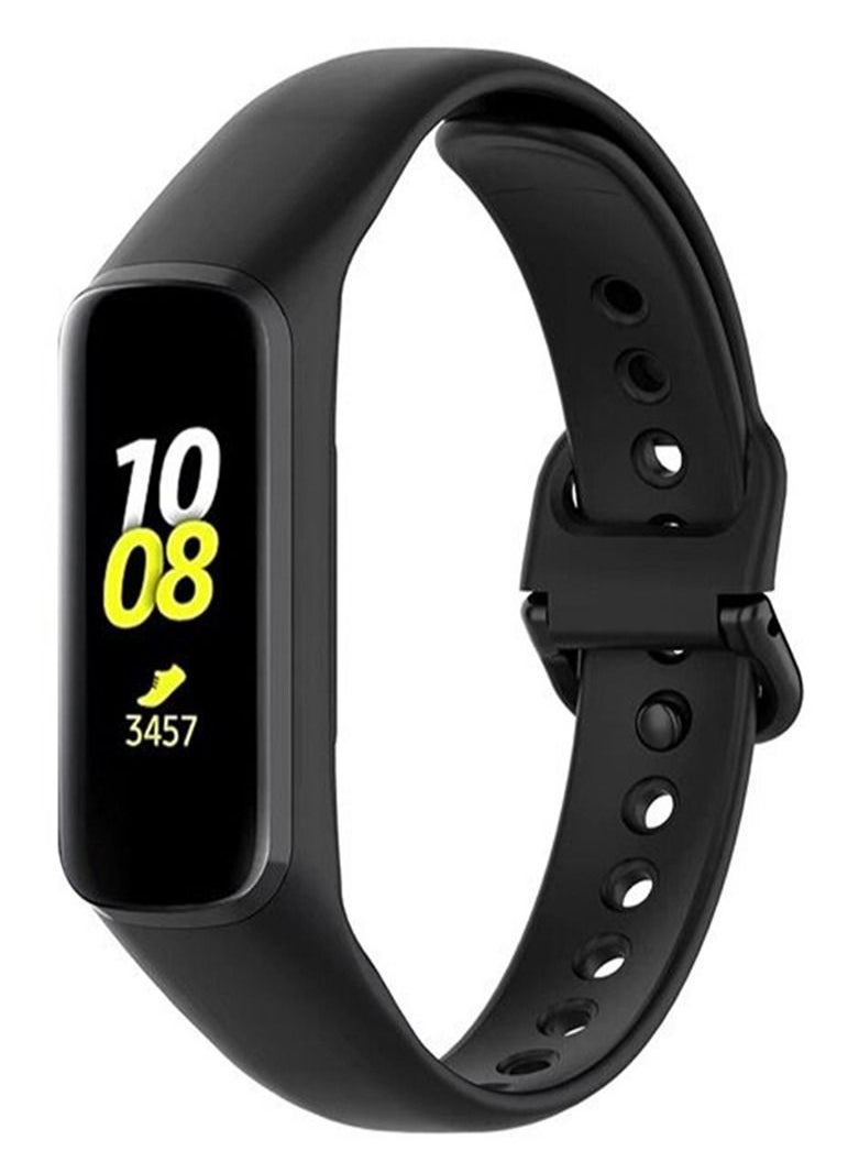 Generic - Silicone Band Strap For Samsung Galaxy Fit 2 SM-R220 Watch Bracelet Replacement Sport Watchband_Black - Image 1