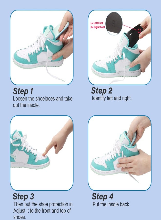 YOLOPARK Creases Protectors for AF1s Shoes and More, 6 Pairs Sneaker Crease Saviors for Men's 7.5-13 Women's 5-9 - Image 4
