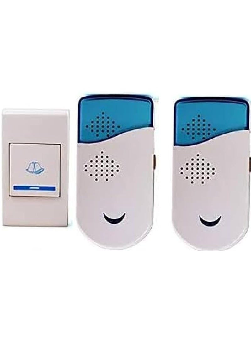 2 جرس باب لاسلكي بالتحكم عن بعد بالإضافة إلى (36) نغمة موسيقية + مفتاح