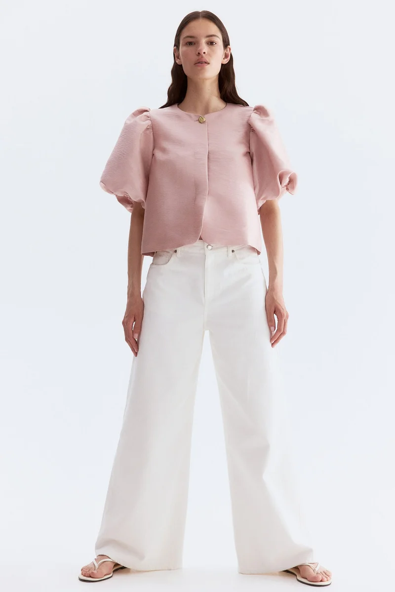 H&M Balloon-sleeved blouse