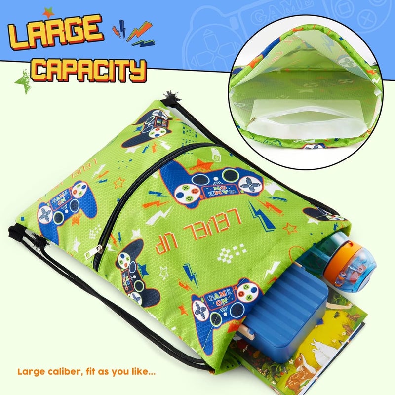 WAWSAM Drawstring Backpack  Drawstring Bags for Kids Swim Bag for Beach - Image 3