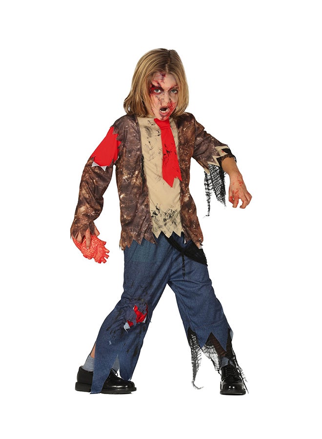 Fiestas Guirca Child Zombie Costume, Size 10-12 Years. Costume includes: Jacket with tie and shirt, trousers 