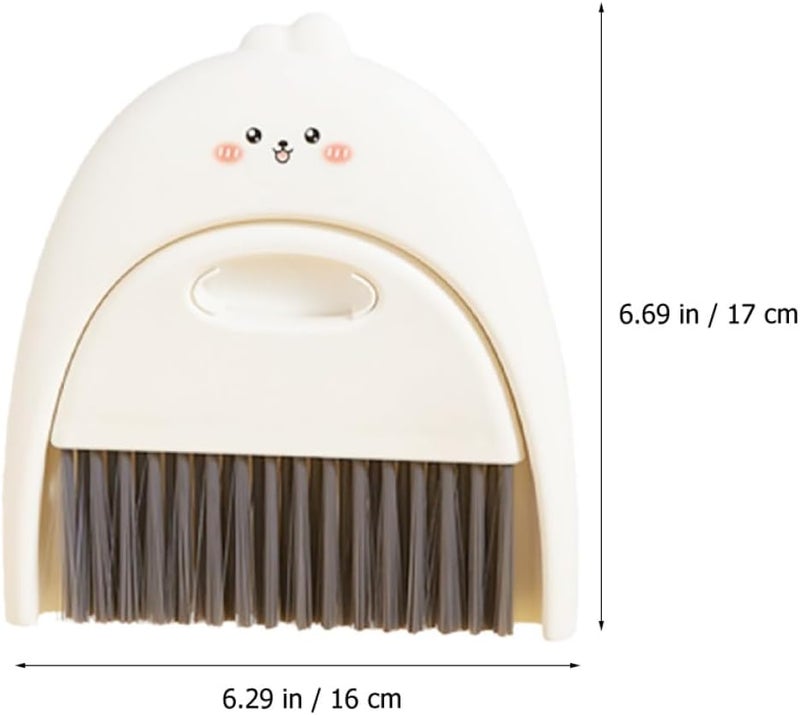 Mini Dustpan and Brush Set, Small Cleaning Broom with Dustpan, Compact Desk and Car Interior Detailing Brush for Home and Auto Cleaning - Image 2
