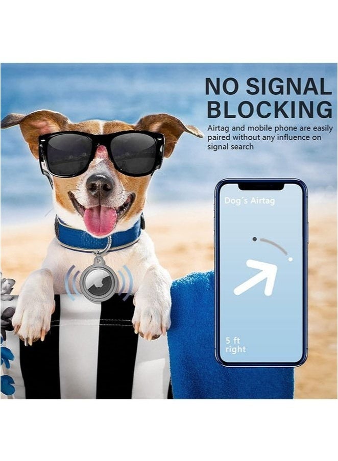 For Apple Airtag Transparent Portable Protective Waterproof Holder, 360 Full Body Shockproof Anti-Scratch Protective Cover Case, for Luggage Dog Collar Keys Airtags Tracker Buckle (Black)  - Image 3
