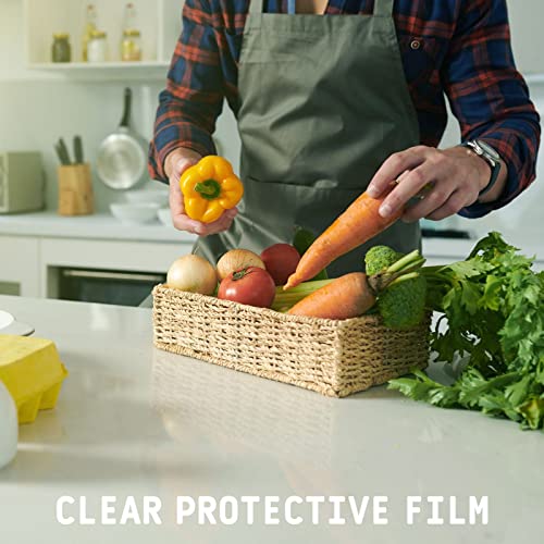 COSNIGHT Clear Wall Protector Self Adhesive Kitchen Backsplash Protector Clear Protective Film for Furniture Surface Cabinets Coutertops Shelf and Drawer Liner 17.7In×393.7In - Image 5
