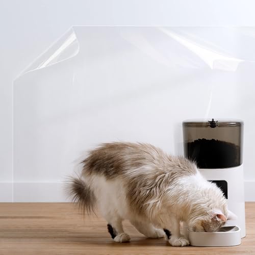 COSNIGHT Clear Wall Protector Self Adhesive Kitchen Backsplash Protector Clear Protective Film for Furniture Surface Cabinets Coutertops Shelf and Drawer Liner 17.7In×393.7In - Image 4