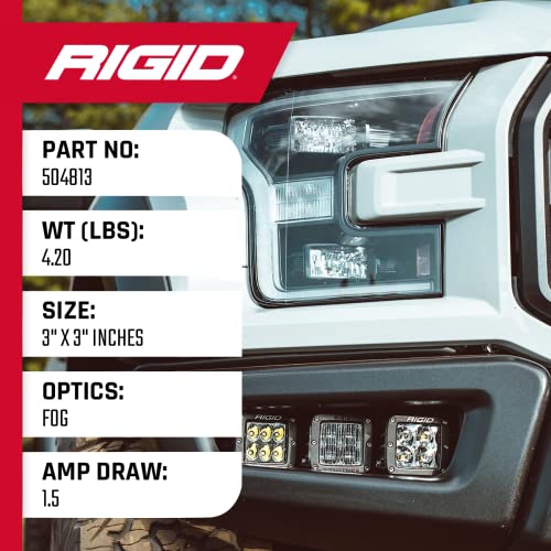 Rigid Industries - D-Series SAE Fog Light, Day Light Fog Light, Off Roading Fog Light for Automotive (Set of 2) - Image 5
