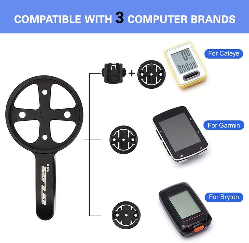 فيستنايت حامل كمبيوتر دراجة هوائية 22.2 مم لمقود TT مع 4 محولات لـ Garmin وBryton وCateye وكاميرا رياضية - Image 2