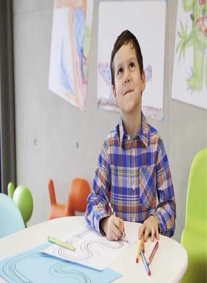 ستابيلو قلم رصاص STABILO EASYgraph - قلم رصاص جرافيت مريح لليد اليمنى - مثلث الشكل مع قوالب قبضة مريحة - HB (عبوة من 2) - Image 5