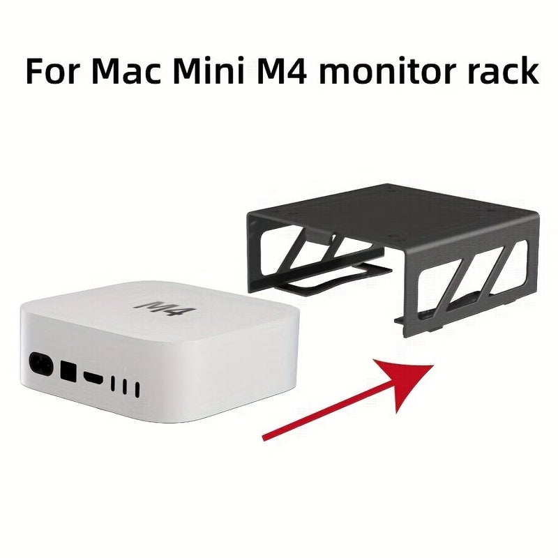 Compatible EVSA Metal Stand For Mac Mini M4 M4Pro Black Durable Sturdy - Image 2