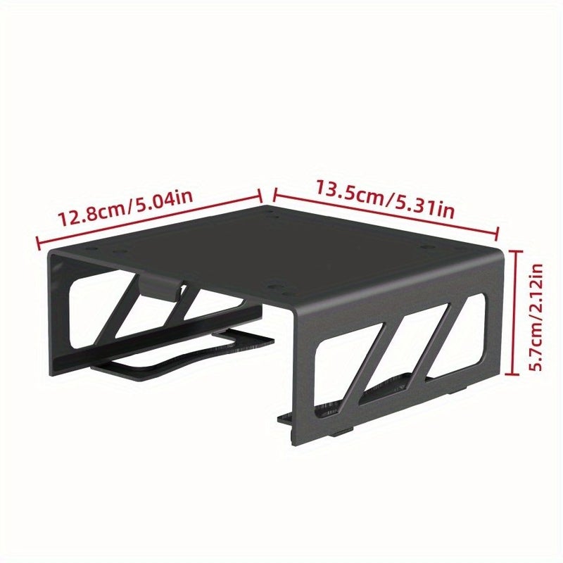 Compatible EVSA Metal Stand For Mac Mini M4 M4Pro Black Durable Sturdy - Image 4