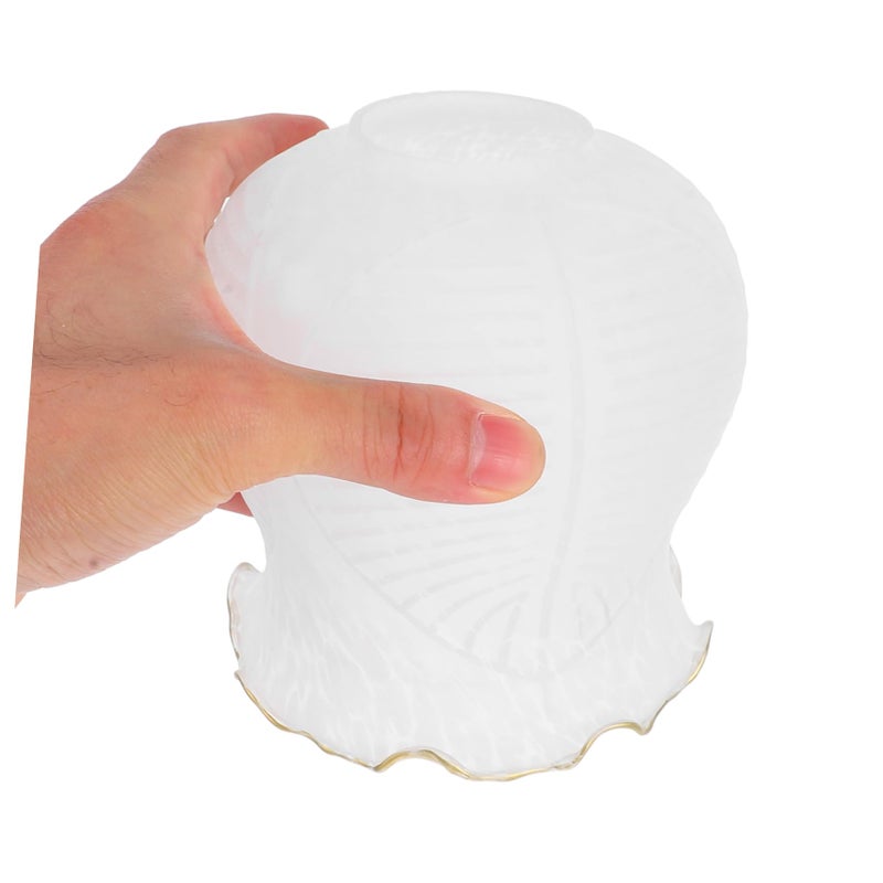 Frosted Glass Lampshade For Bedroom Living Room Dining Area Easy Installation Decorative Light Cover - Image 3