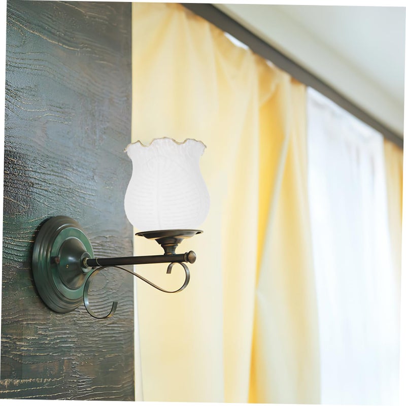 Frosted Glass Lampshade For Bedroom Living Room Dining Area Easy Installation Decorative Light Cover - Image 5