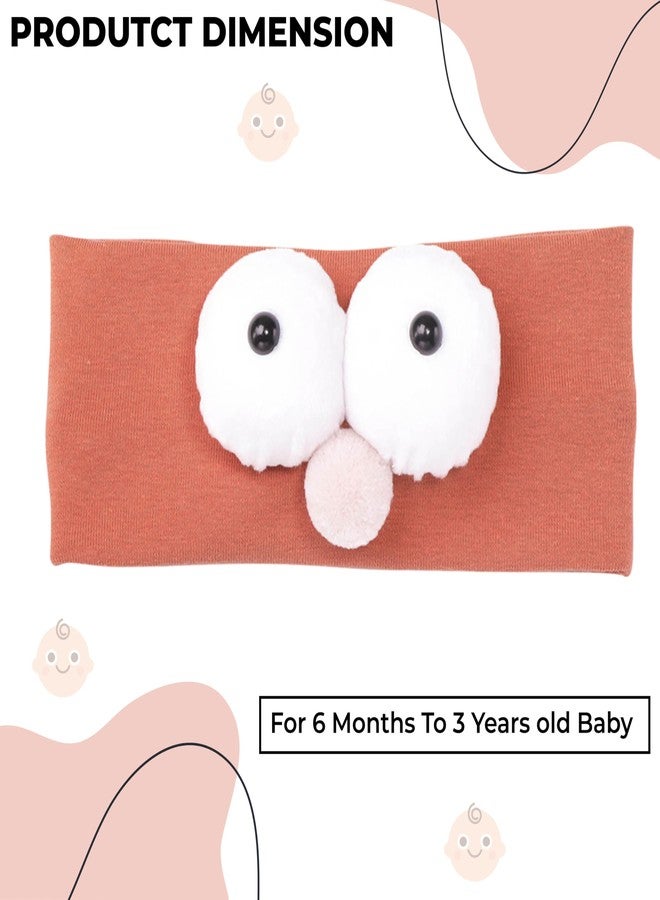 BEMBIKA’s Baby Headband The Ultimate Hairband For Baby Girl Kids’ Elastic Headbands Girls Head Band and Hair Accessories Chick Eyeball Design Orange - Image 3