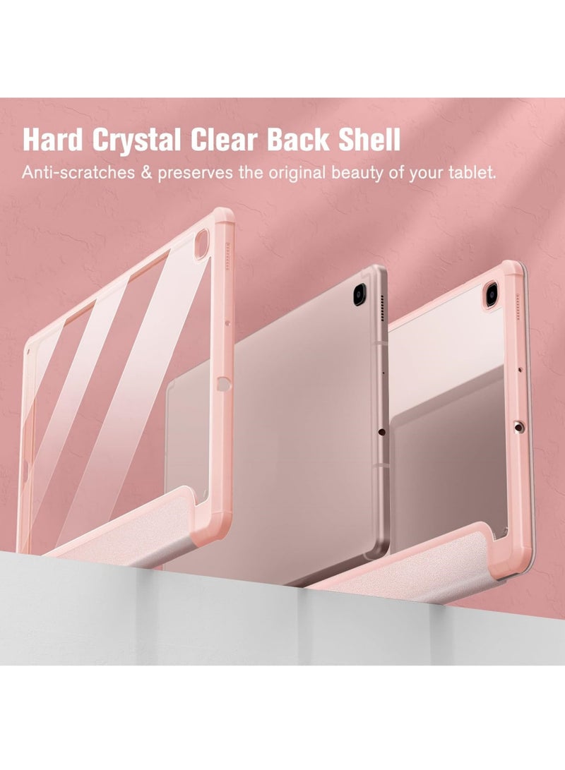 روك بو غطاء نحيف هايبرد لسامسونج جالاكسي تاب S6 لايت 10.4 بوصة 2024/2022/2020 مع حامل قلم S غطاء مقاوم للصدمات مع غلاف خلفي شفاف شفاف - Image 3