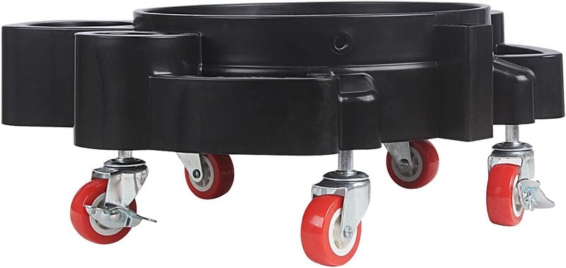 LCGP Bucket Dolly 5 Gallon Car Wash Professional Detailing Bucket Dolly with Heavy Duty Wheel Casters, Black - Image 3