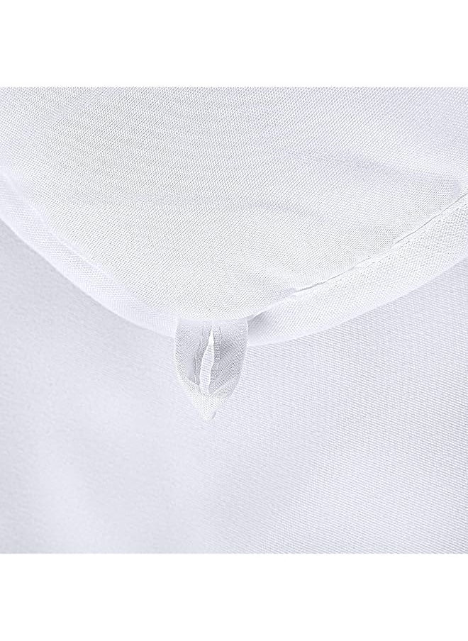 All Season Down Alternative Quilted Queen Comforter Duvet Insert With Corner Tabs Machine Washable Bed Comforter White