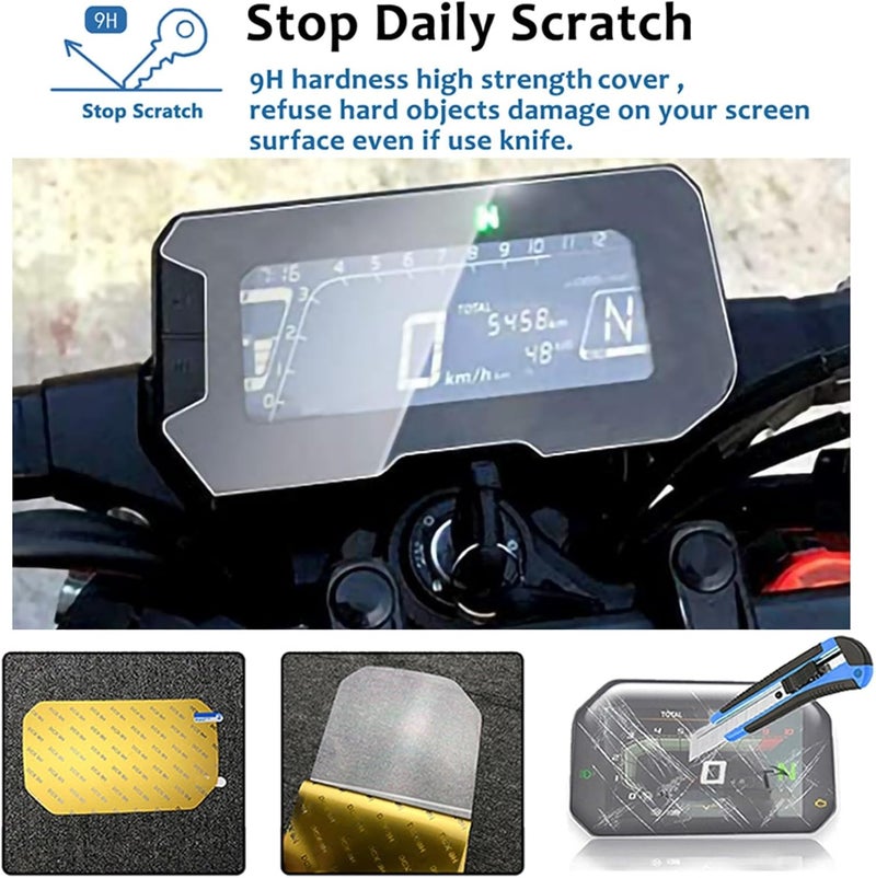 QASULER Motorcycle Dashboard Screen Protector - Image 3