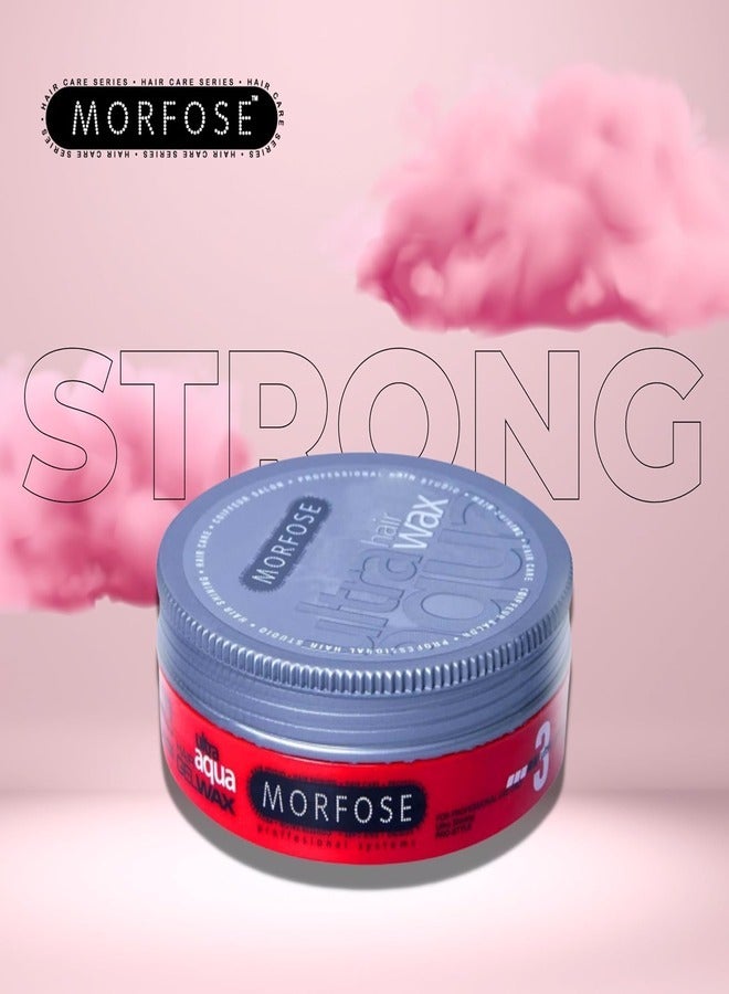 MORFOSE Morfose Ultra Aqua Hair Gel Wax 175ml - Flexible Hold & Natural Shine - Image 2