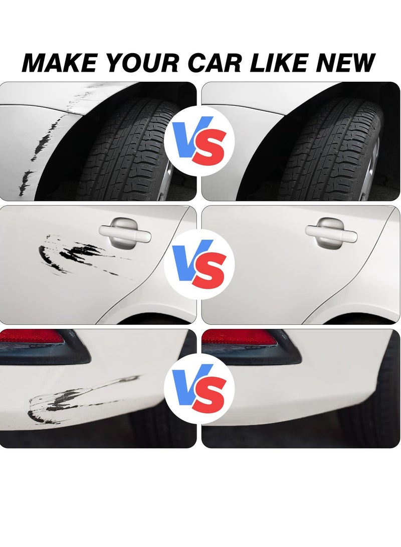 Car Scratch Repair Paste Car Scratch Removal for Cars Touch Up Paint for Cars Paint Scratch Repair White 2 In 1 Car Paint Pen Car Scratch Remover for Deep and Minor Scratches 4 Pack - Image 2