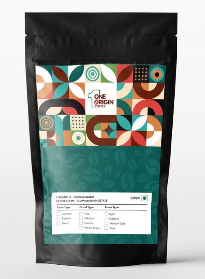 One Origin Coffee | 100% Arabica | Whole Beans 250g | Medium Dark Roast | Gowankhan Estate Chikmagalur | Single Origin - Image 1