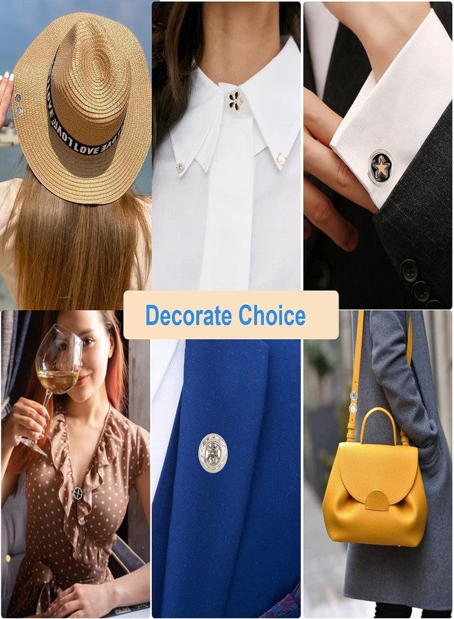 Hoiny Brooch Pins for Women, 30 Pcs Cover Up Button Pins for Clothes, Modesty Pins, Women Shirt Safety Brooch Buttons, Brooch Pins Invisible Button, Prevent Accidental Exposure of Buttons for Girls Clothes - Image 5