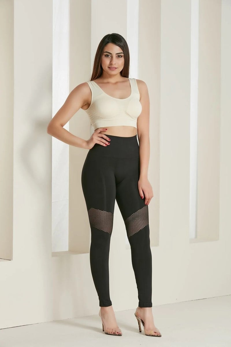 Sweet Sauna Ribbed Detailed Leggings Ribbed Corset  - Image 5
