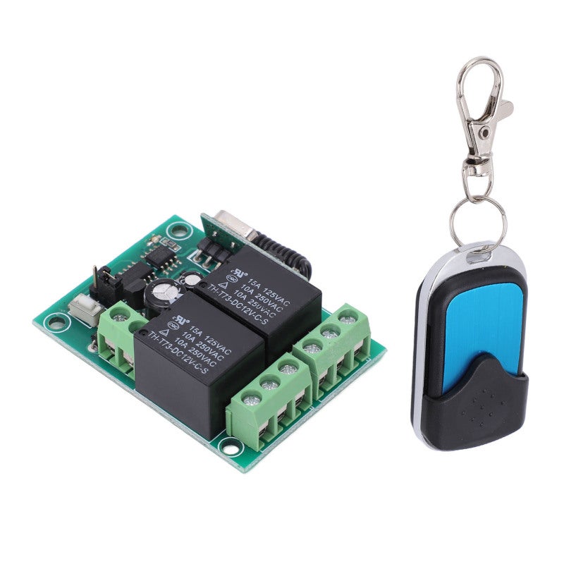 Tianhui Wireless Relay Remote Control 12V RF 433.92MHZ - Automatic Safety Relay with High Sensitivity - Mini Remote Switch for Garage Door Vehicle Winch - Image 1