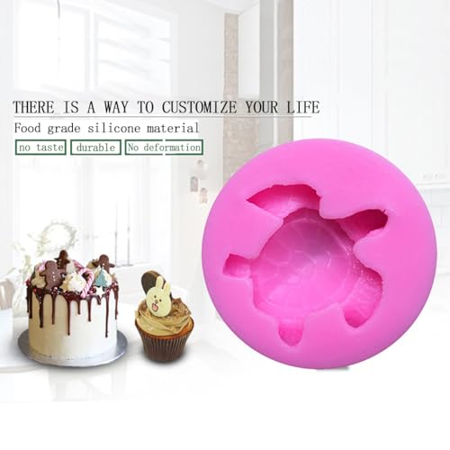 KuuGuu 6 PACK Sea Turtle Silicone Mold, Turtle Candy Fondant Mold, Tortoise Chocolate Making Mould for Desserts DIY Baking Cake Muffin Bread Decoration Tools - Image 5