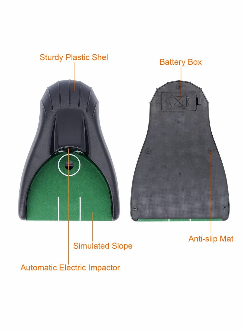 KASTWAVE New upgraded Golf Putting Trainer Golf Putting Machine Automatic Putt Return Training Ball Kick Back Cup Device, for Golf Practice Indoor Outdoor Yard Office - Image 4