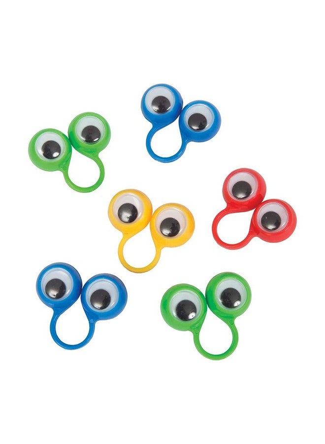 Unique Googly Eyes Finger Puppets ; Assorted Colors ; 8 Pcs - Image 1