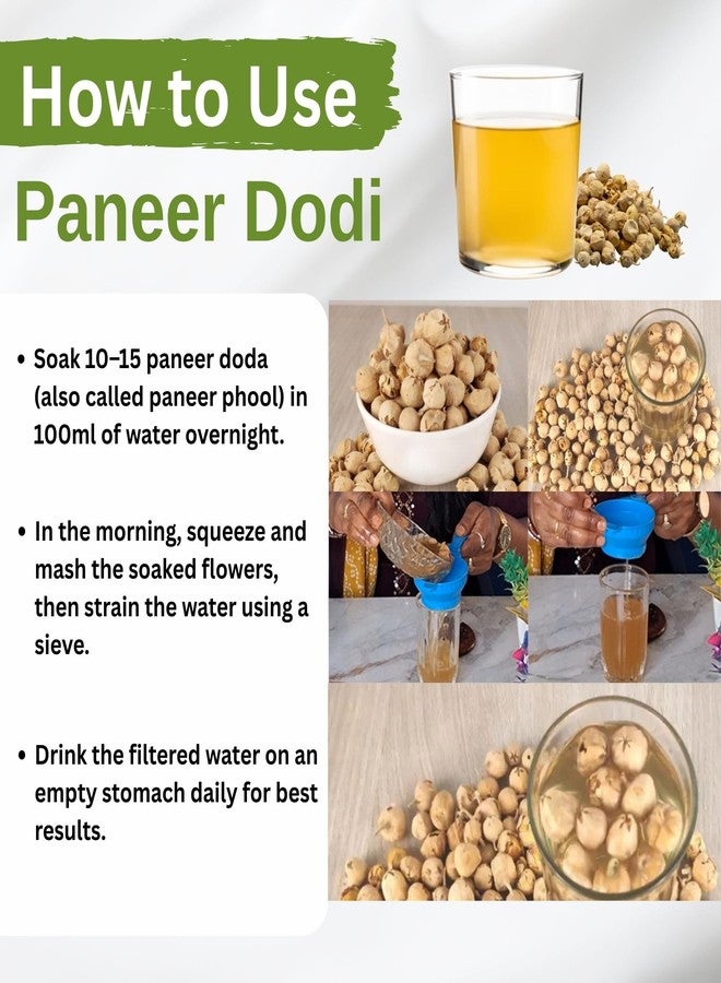 Brijbooti Paneer Dodi Phool - 400g | Paneer Doda Phool for diabetes | Paneer Ka Phool - Image 3
