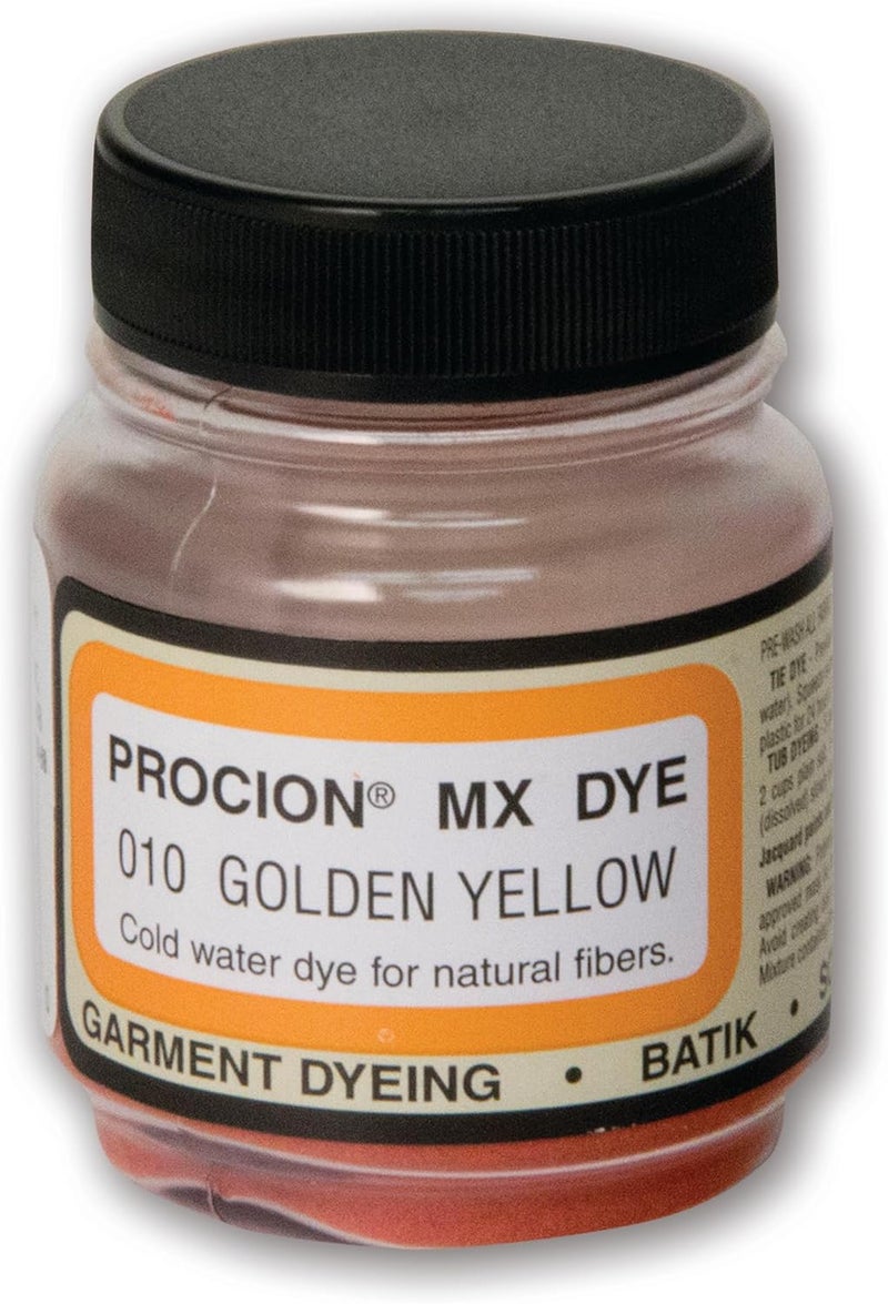 Jacquard Procion MX Dye - 2/3 Oz Golden Yellow for Fabric Dyeing - Image 1