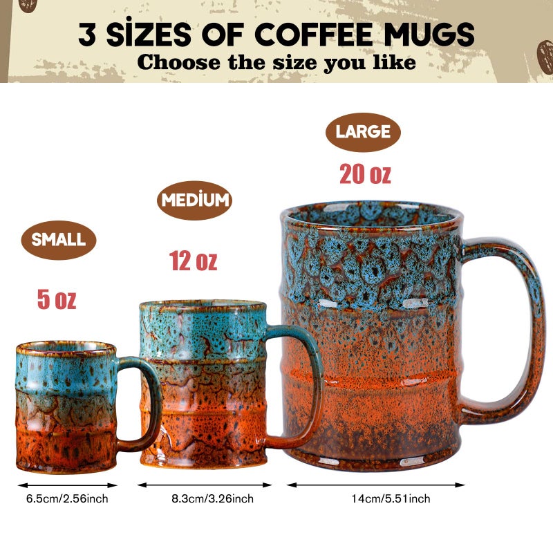 LGQ Coffee Mugs Set of 4,12 Oz Coffee Cups Ceramic, Perfect for Office Family Gatherings - Dishwasher and Microwave Safe(4,Multicolor) - Image 4