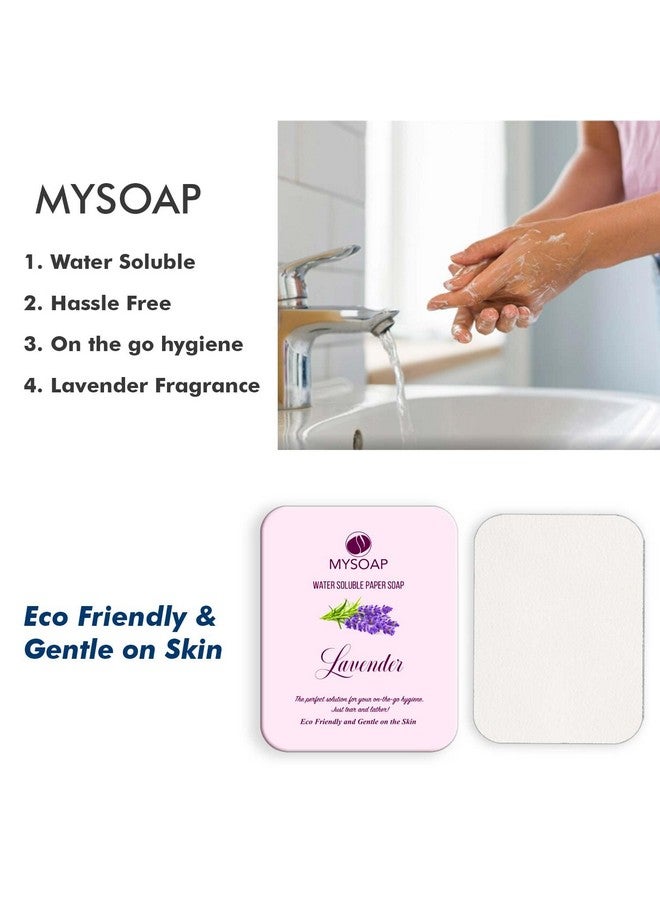SmartSolve My Soap Water Soluble Paper Soap Lavender (Pack of 5) - Image 3