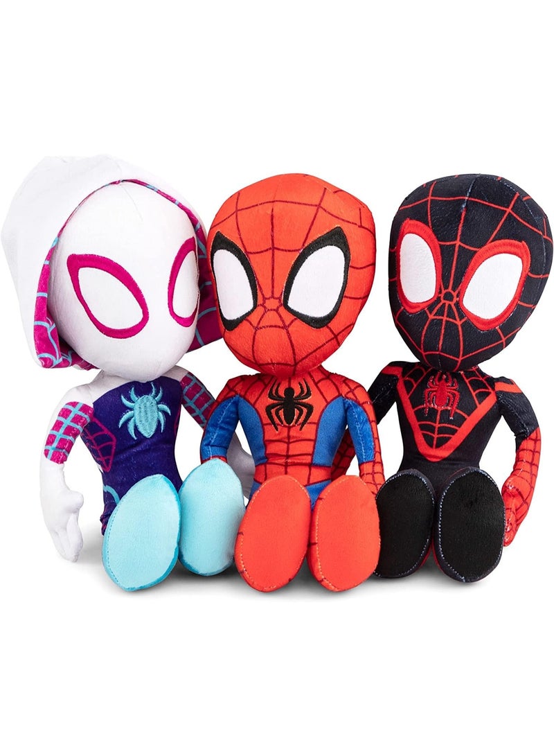 Spidey and His Amazing Friends 8" Miles Morales/Spin Plush - Spider-Man Stuffed Animal Toy Figure - Officially Licensed - Spider-Verse Gift for Kids, Boys, Girls - 8 Inches - Image 4