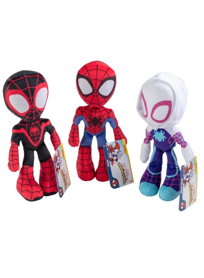 Spidey and His Amazing Friends 8" Miles Morales/Spin Plush - Spider-Man Stuffed Animal Toy Figure - Officially Licensed - Spider-Verse Gift for Kids, Boys, Girls - 8 Inches - Image 5