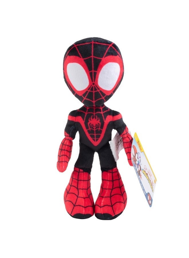 Spidey and His Amazing Friends 8" Miles Morales/Spin Plush - Spider-Man Stuffed Animal Toy Figure - Officially Licensed - Spider-Verse Gift for Kids, Boys, Girls - 8 Inches - Image 1
